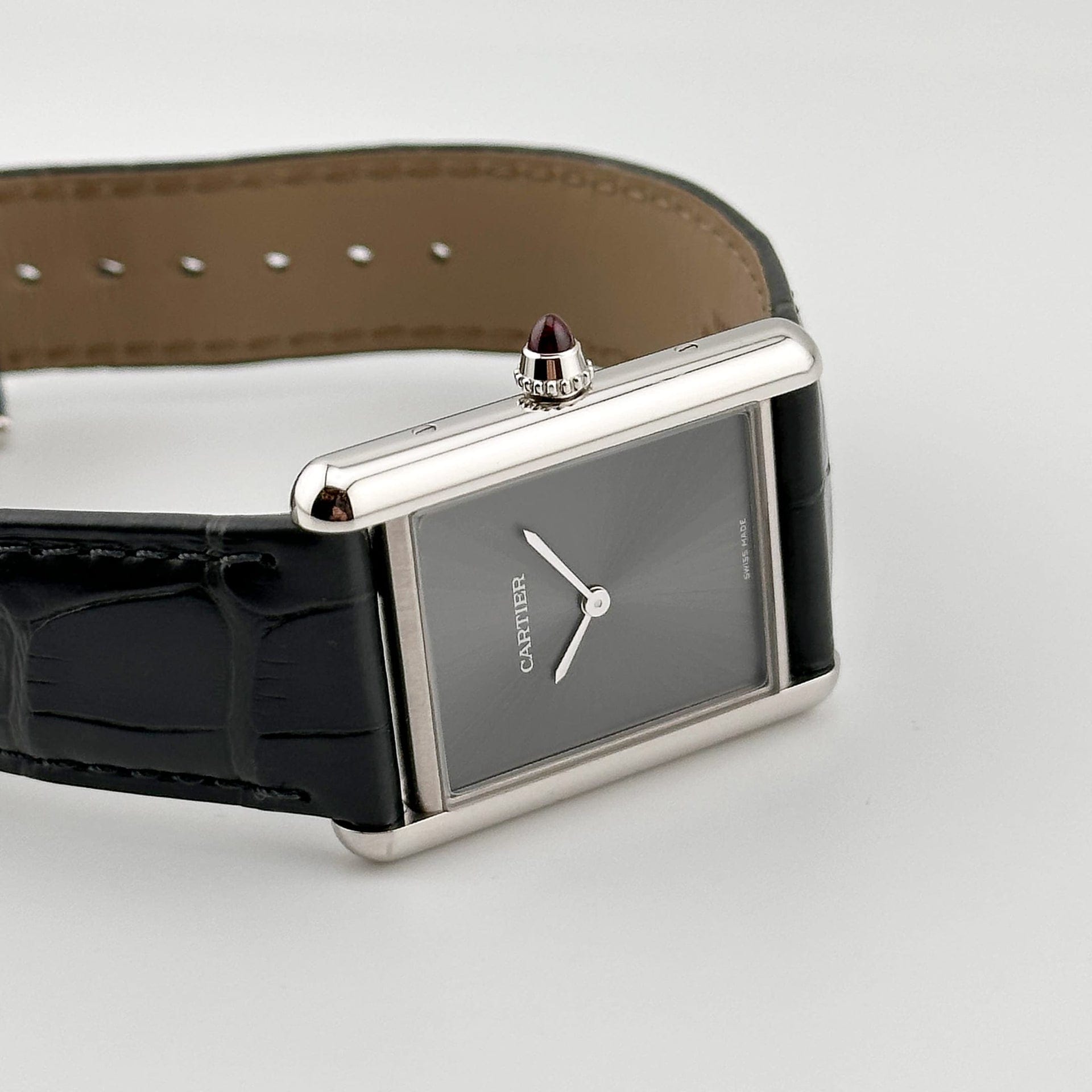 Cartier Tank Louis Medium WGTA0303 Platinum Gray Dial (2025)