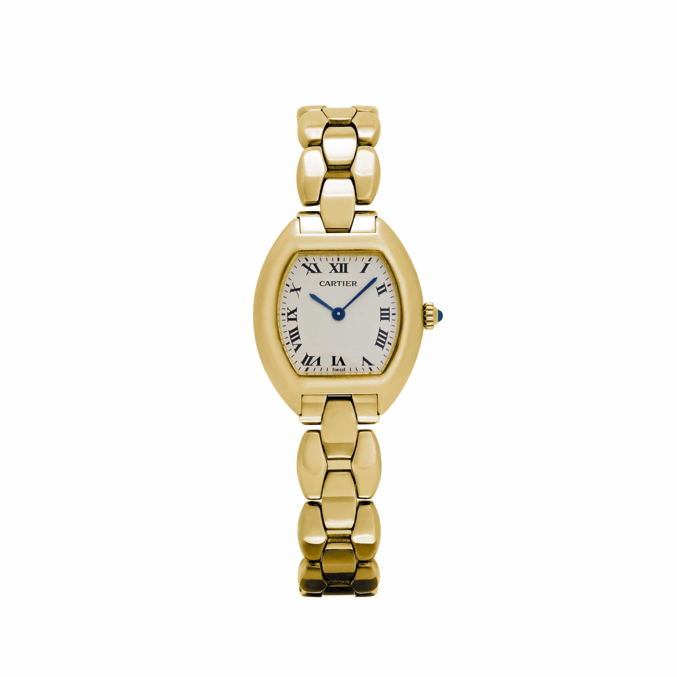 Cartier Tonneau 1945 'Ladies' Yellow Gold Silver Dial Quartz