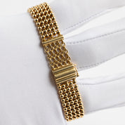 Cartier Trocadéro Vintage 'Ladies' Yellow Gold White Dial Diamond Bezel