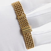 Cartier Trocadéro Vintage 'Ladies' Yellow Gold White Dial Diamond Bezel