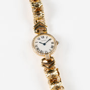 Cartier Vendôme 0958 'Ladies' Yellow Gold White Dial Diamond Set Quartz