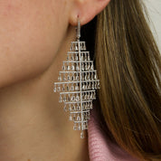 Cascading Rose-Cut Diamond Earrings