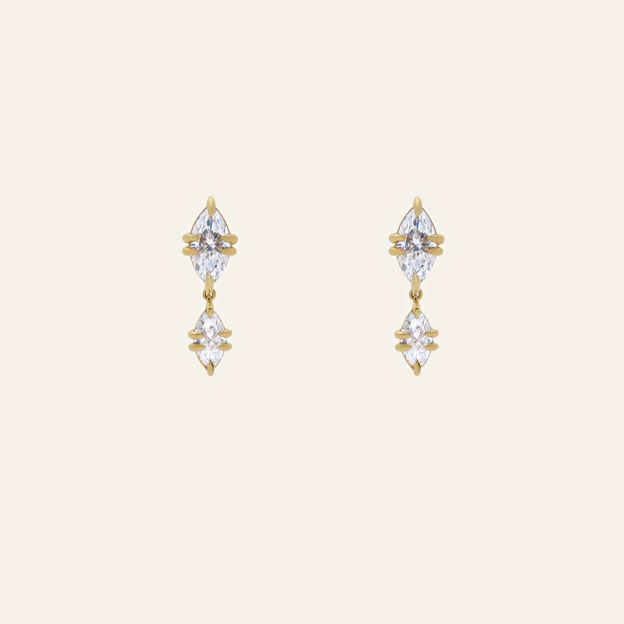 Celestia Diamond Drop Earrings