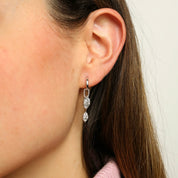 Celestia Diamond Hoop Earrings