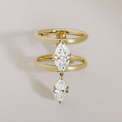 Celestia Double Drop Ring