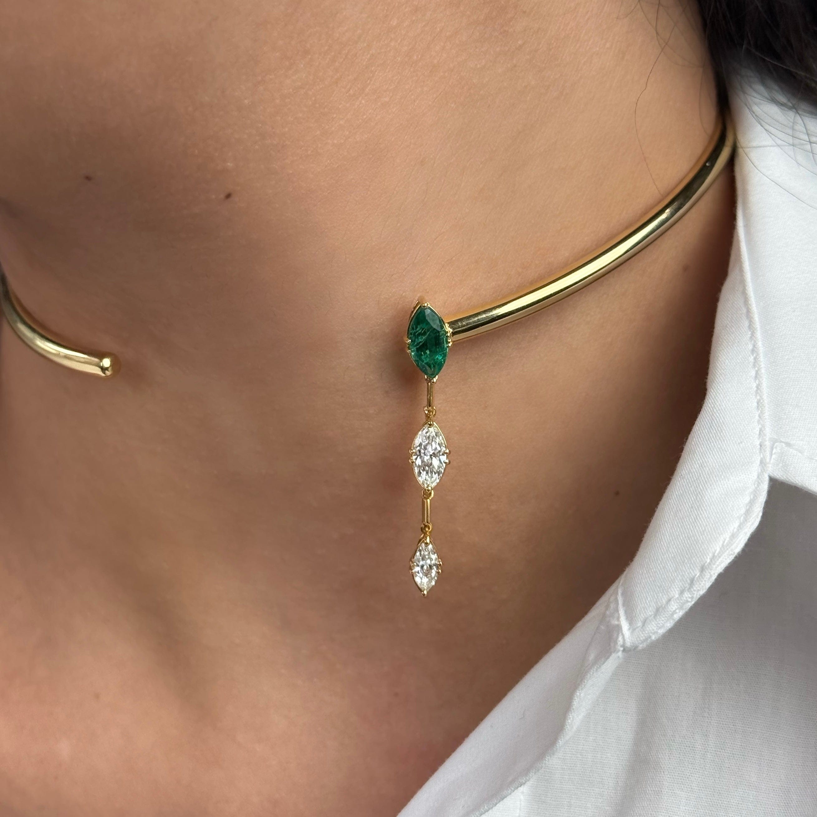 Celestia Open Choker Diamond Necklace