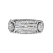 Bracelets Chanel Deep Blue Diamond and Sapphire White Gold Bangle GIA Certified J62577 Wrist Aficionado