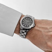 Chanel J12 H3155 Chromatic Ceramic Titanium Grey Baguette Diamond Dial and Bezel