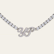 Custom Diamond Initial Choker Necklace