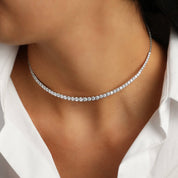 Graduated Diamond Choker