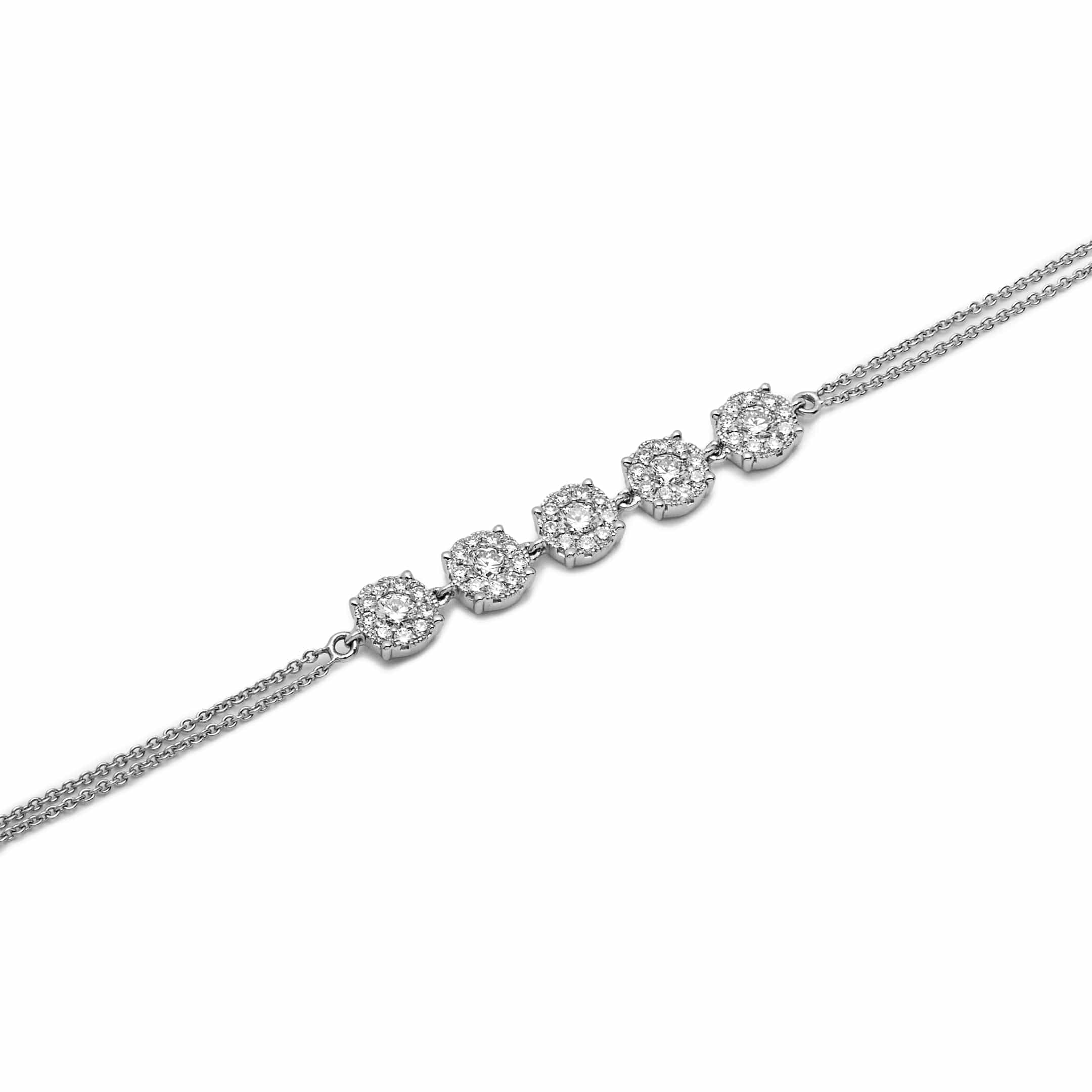 Diamond Cluster Bracelet