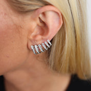 Diamond Cuff Earrings