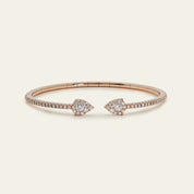 Diamond Flexible Cuff Bracelet