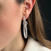 Diamond Knot Earrings