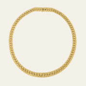 Double Row Fancy Yellow Diamond Riviera Necklace