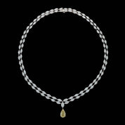 Double Row Marquise Lab Diamond Necklace