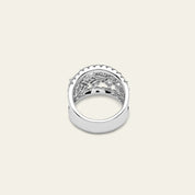 Multi Shape Diamond White Gold Cocktail Ring