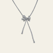 Graff Diamond Double Strand Knot Necklace with Bow Motif