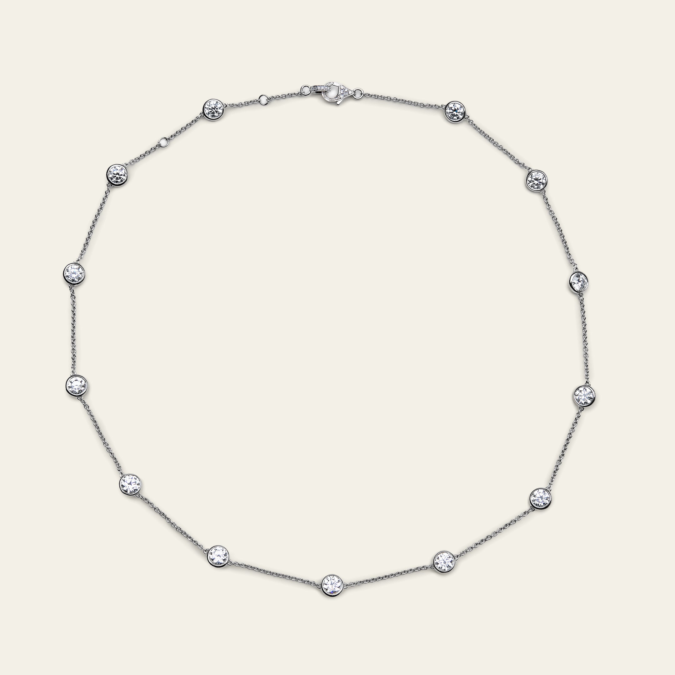 Diamonds by the Yard White Gold Necklace