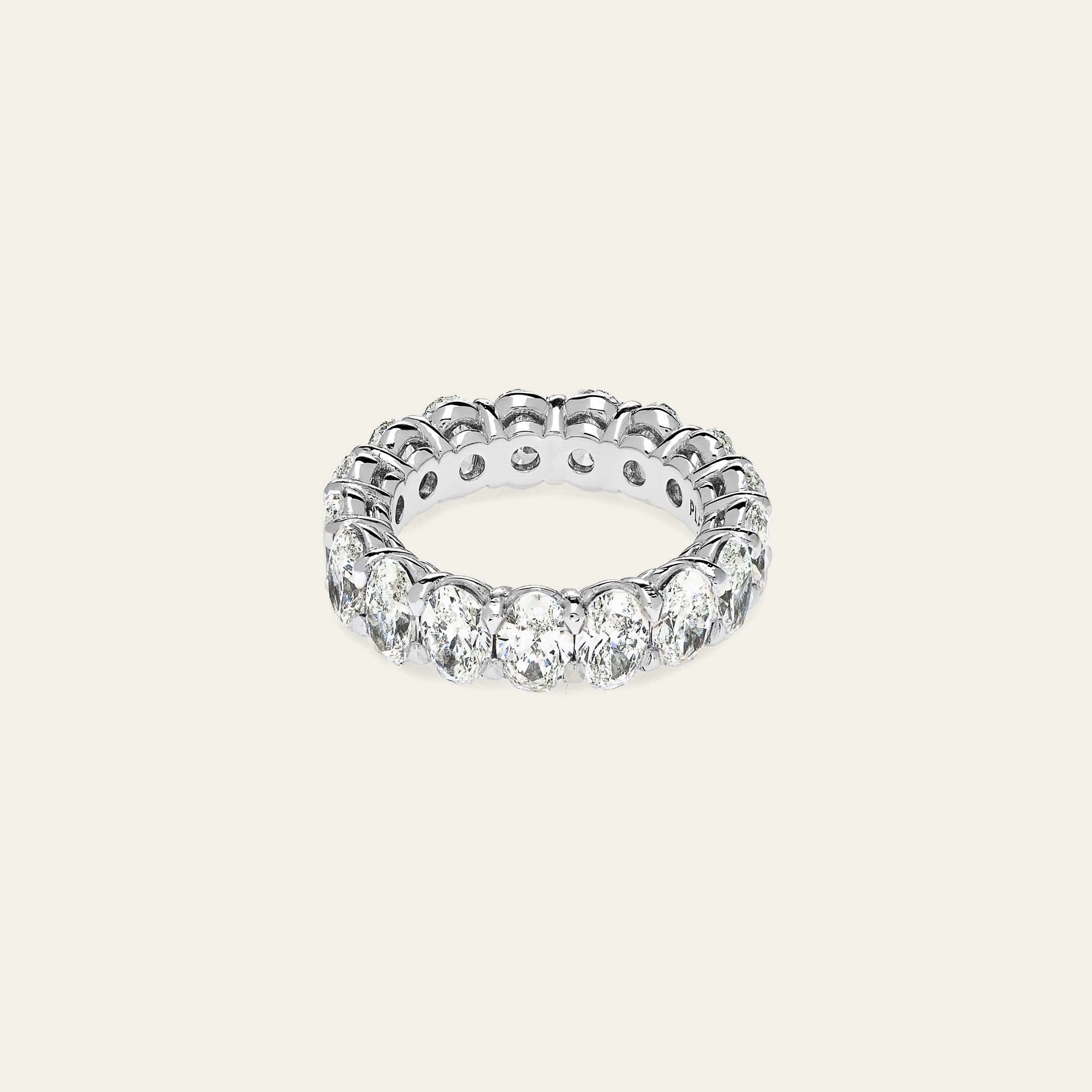 Platinum Oval Cut Diamond Ring