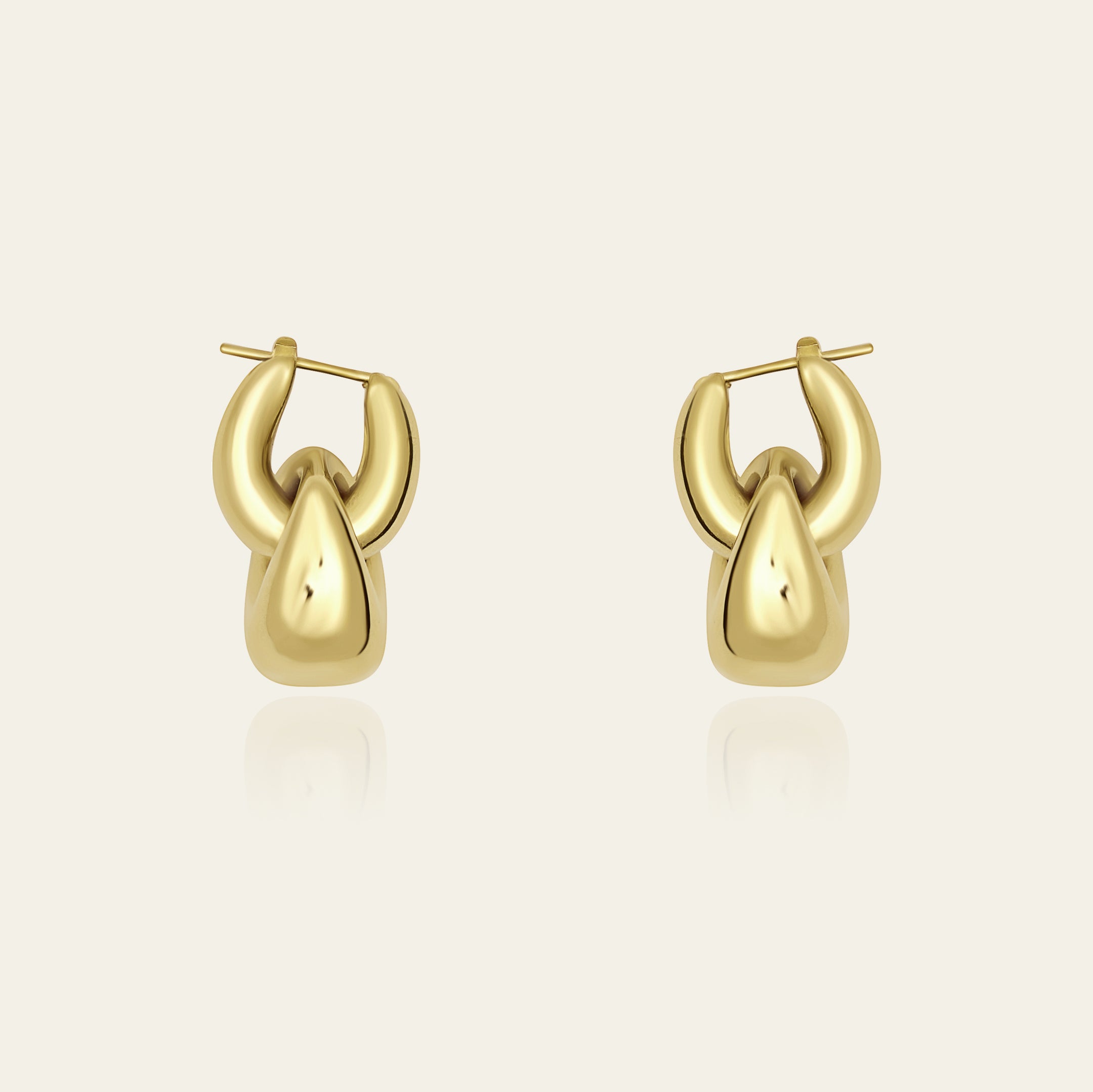 Gold Double Hoop Earrings