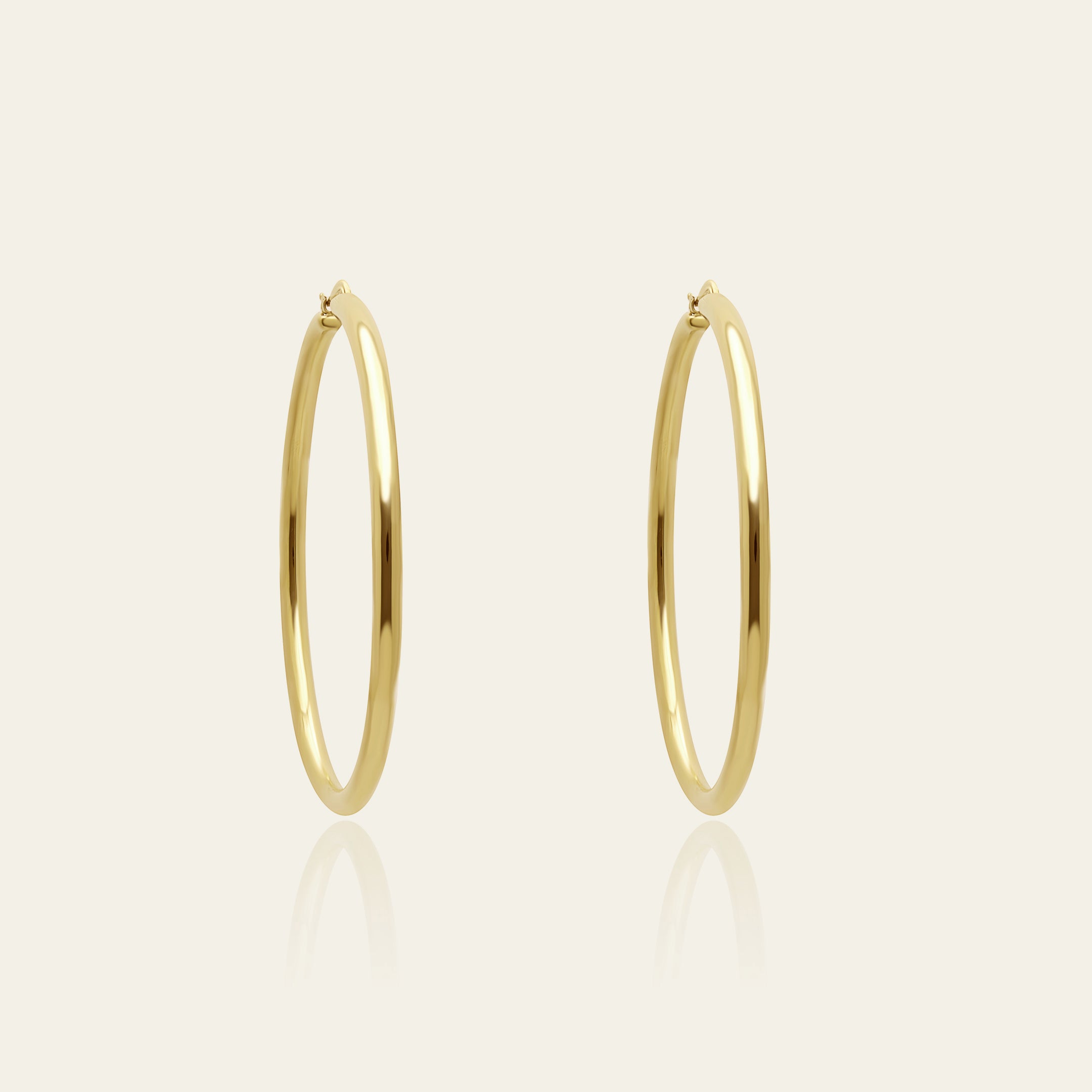 Large Gold Hoop Earrings