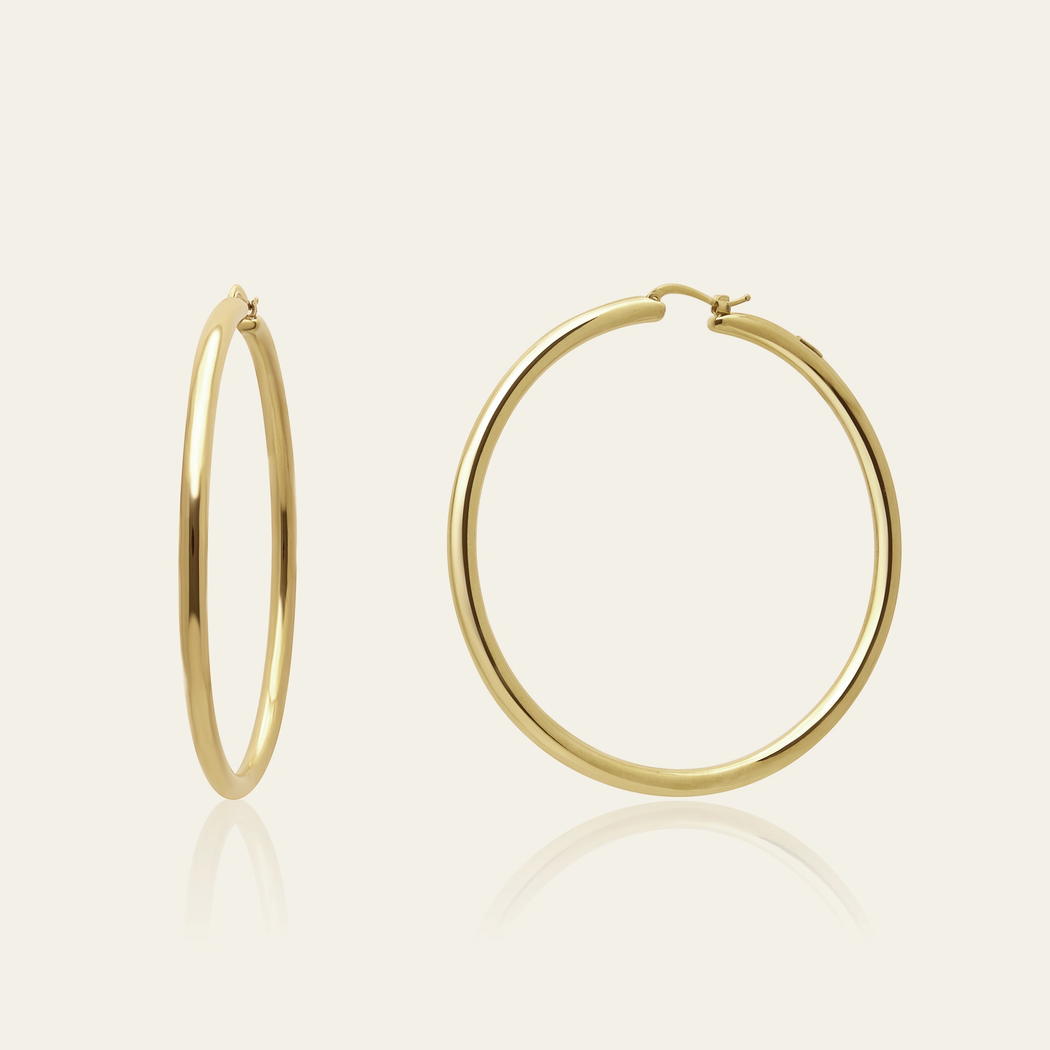 Large Gold Hoop Earrings