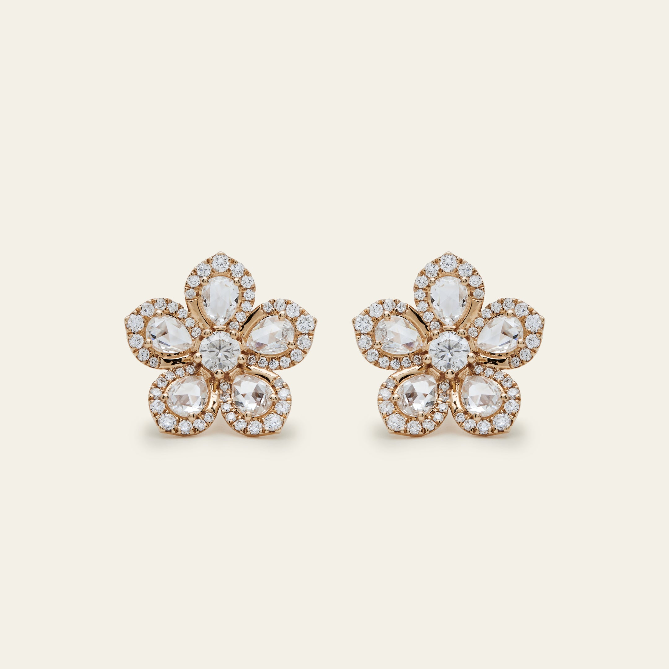 Diamond Forget-Me-Not Earrings