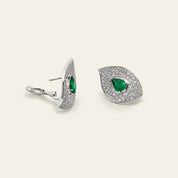 Jardin Emerald and Diamond Earrings