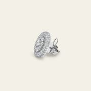 White Gold and Diamond Studs