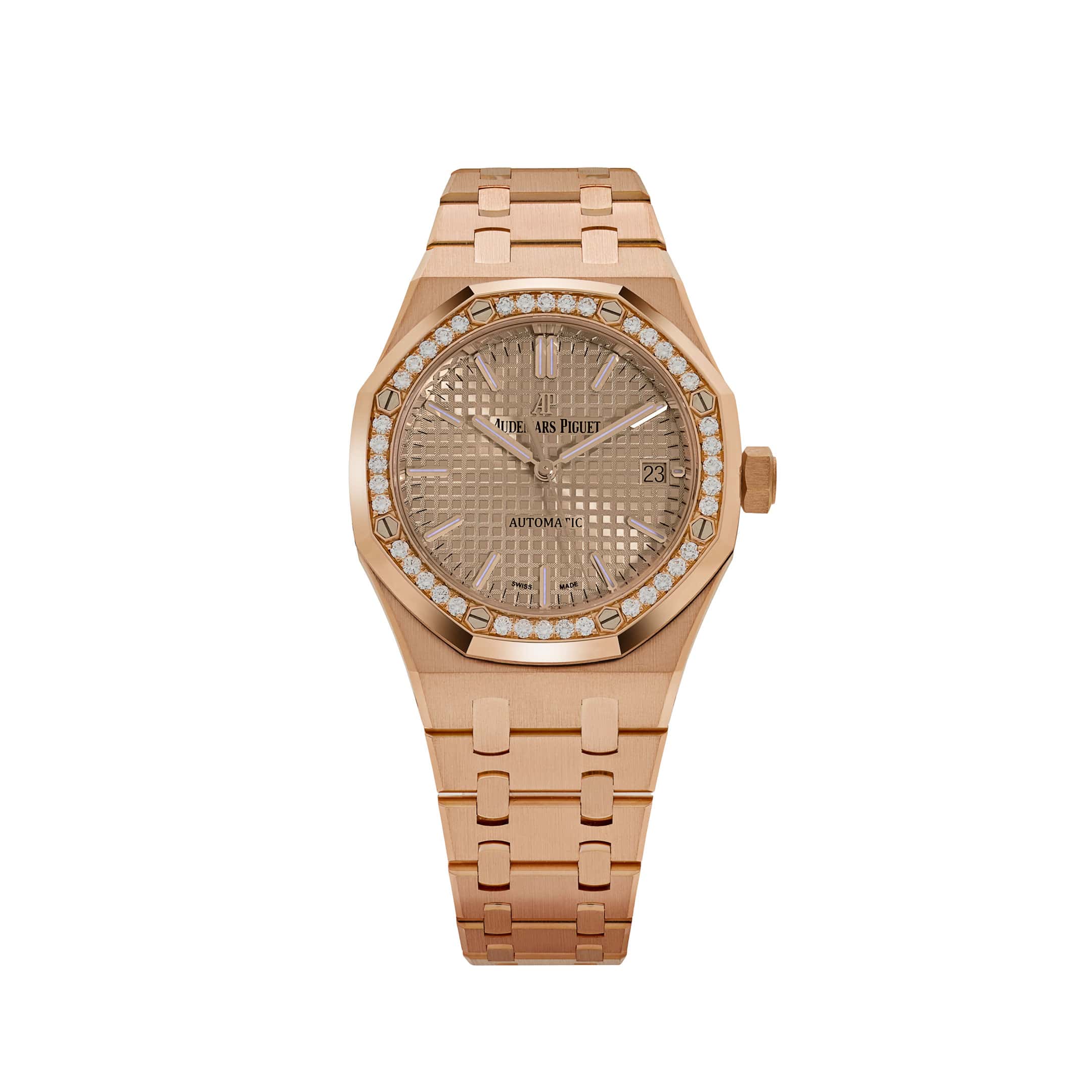 Audemars Piguet Royal Oak 15451OR.ZZ.1256OR.03 'Ladies' Rose Gold Diamond Bezel (2024)
