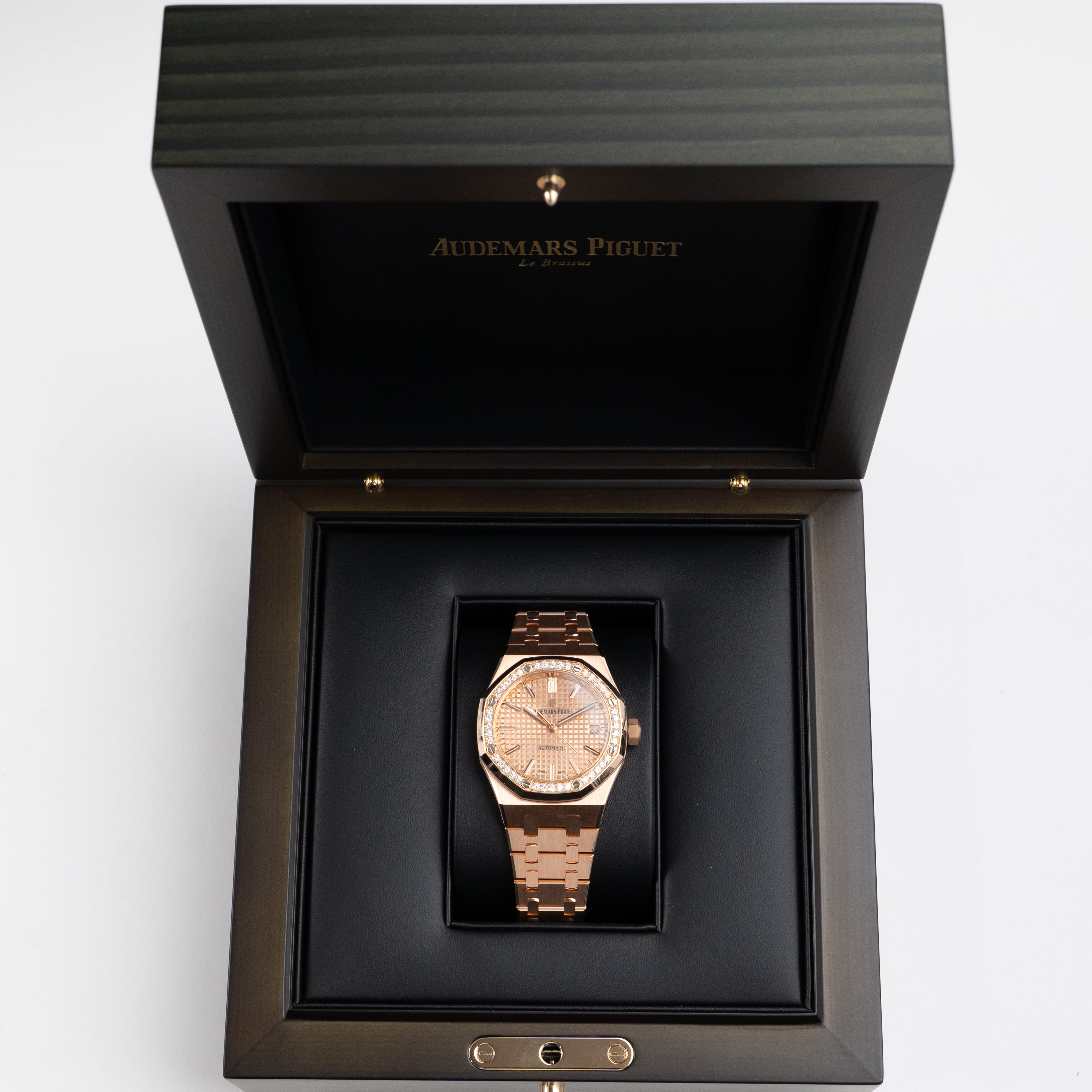 Audemars Piguet Royal Oak 15451OR.ZZ.1256OR.03 'Ladies' Rose Gold Diamond Bezel (2024)