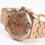 Audemars Piguet Royal Oak 15451OR.ZZ.1256OR.03 'Ladies' Rose Gold Diamond Bezel (2024)