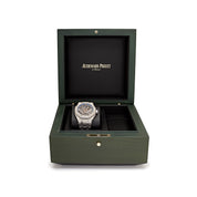 Audemars Piguet Royal Oak Openworked 15467BC.OO.1256BC.01 Double Balance Wheel White Gold Light-Blue Inner Bezel