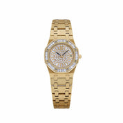 Audemars Piguet Royal Oak Vintage 66464BA.Z.0722BA.01 'Ladies' Yellow Gold Diamond Dial Diamond Bezel Quartz