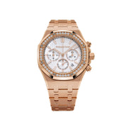 Audemars Piguet Royal Oak 26715OR.ZZ.1356OR.01 Chronograph Rose Gold Diamond Bezel (2024)