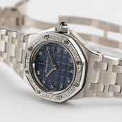 Audemars Piguet Royal Oak Offshore Vintage 67451BC.Z.1108BC.03 'Ladies' White Gold Blue Diamond Dial Diamond Bezel Quartz