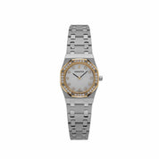 Audemars Piguet Royal Oak 66344SA.ZZ.0722ST.01.A Vintage 'Ladies' Yellow Gold Stainless Steel Mother of Pearl Dial Diamond-Set Quartz (1998)