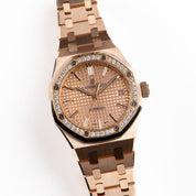 Audemars Piguet Royal Oak 15451OR.ZZ.1256OR.03 'Ladies' Rose Gold Diamond Bezel (2024)