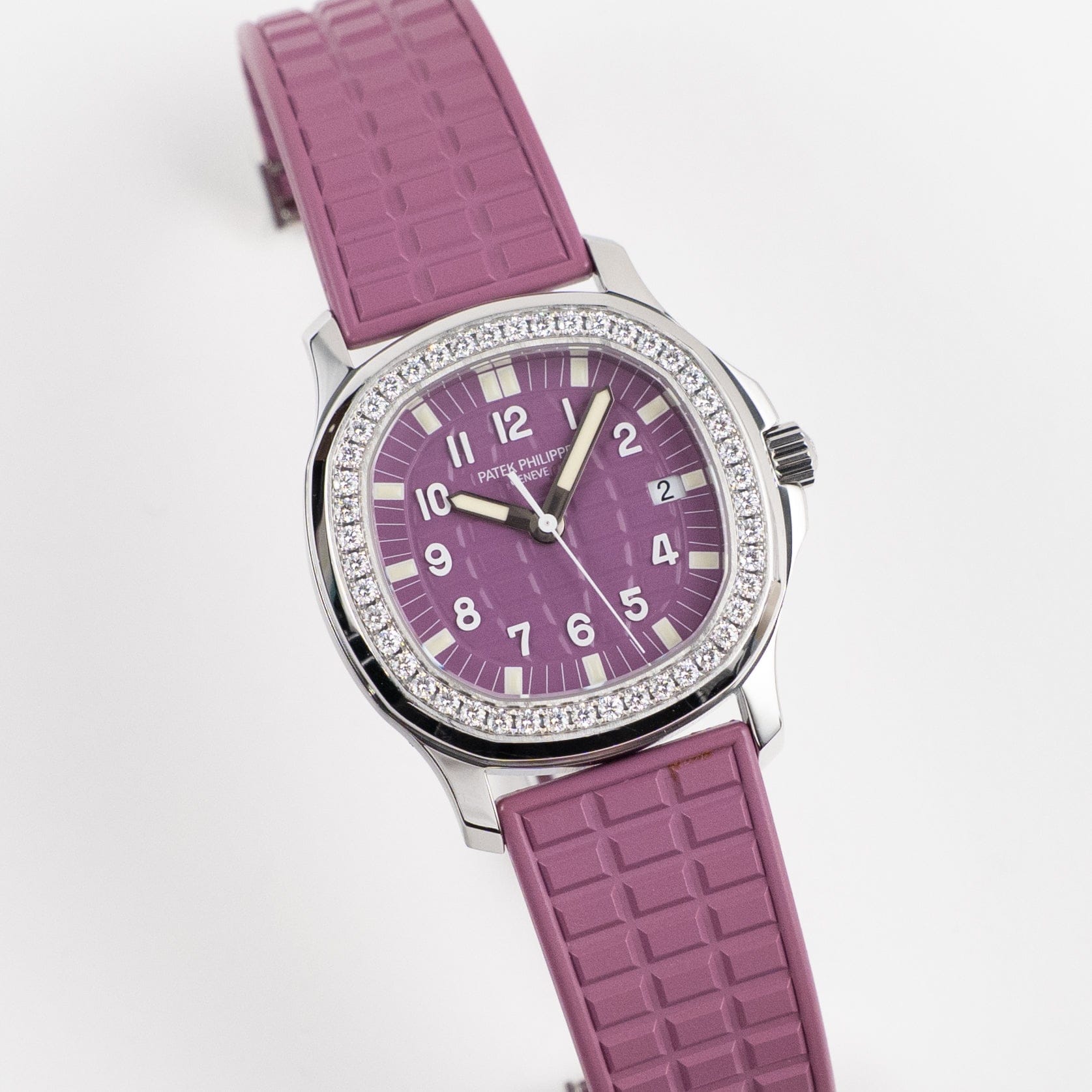 Patek Philippe Aquanaut Luce 5067A-016 'Ladies' Stainless Steel Pink Dial Diamond Bezel (2006)