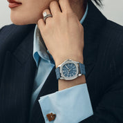 Patek Philippe Aquanaut Luce 5067A-025 'Ladies' Stainless Steel Blue Dial Diamond Bezel (2019)