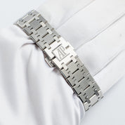Audemars Piguet Royal Oak 15551ST.ZZ.1356ST.04 'Ladies' Stainless Steel Light Blue Dial Diamond Bezel (2024)