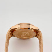 Audemars Piguet Royal Oak 26715OR.ZZ.1356OR.01 Chronograph Rose Gold Silver Dial Diamond Bezel (2025)