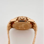 Audemars Piguet Royal Oak 26715OR.ZZ.1356OR.01 Chronograph Rose Gold Silver Dial Diamond Bezel (2025)