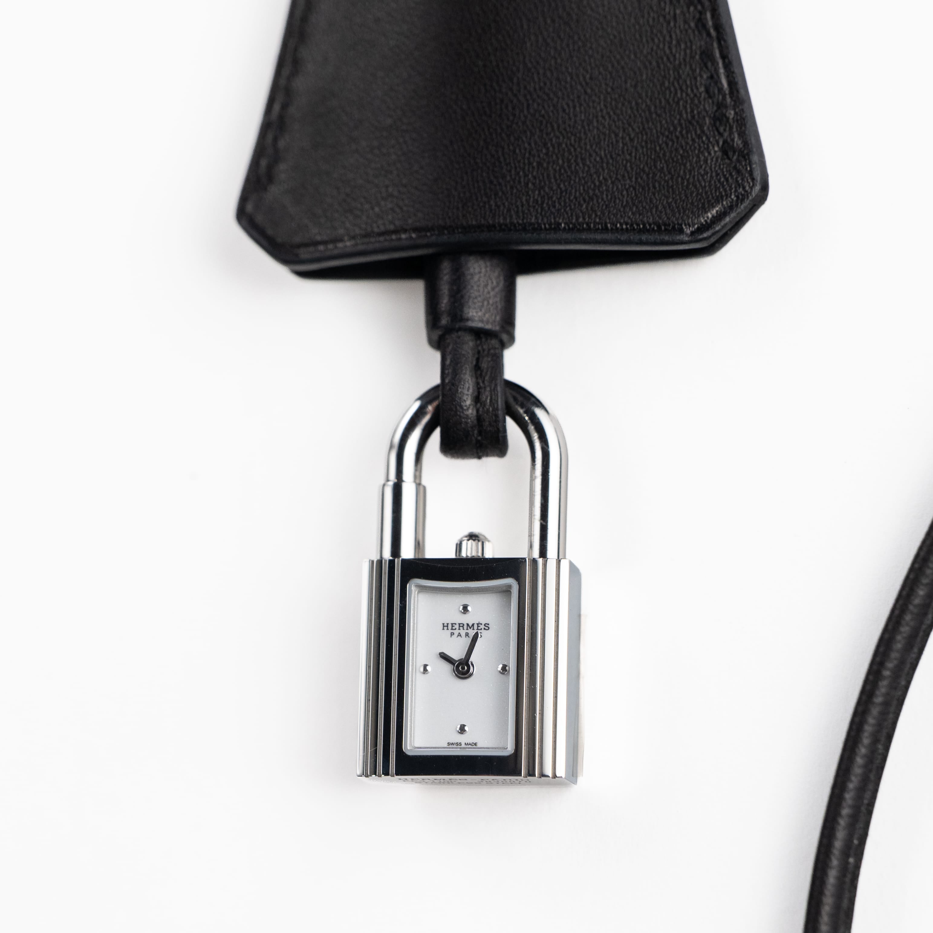 Hermès Kelly KE4.110B Mini 'Ladies' Stainless Steel White Dial Quartz