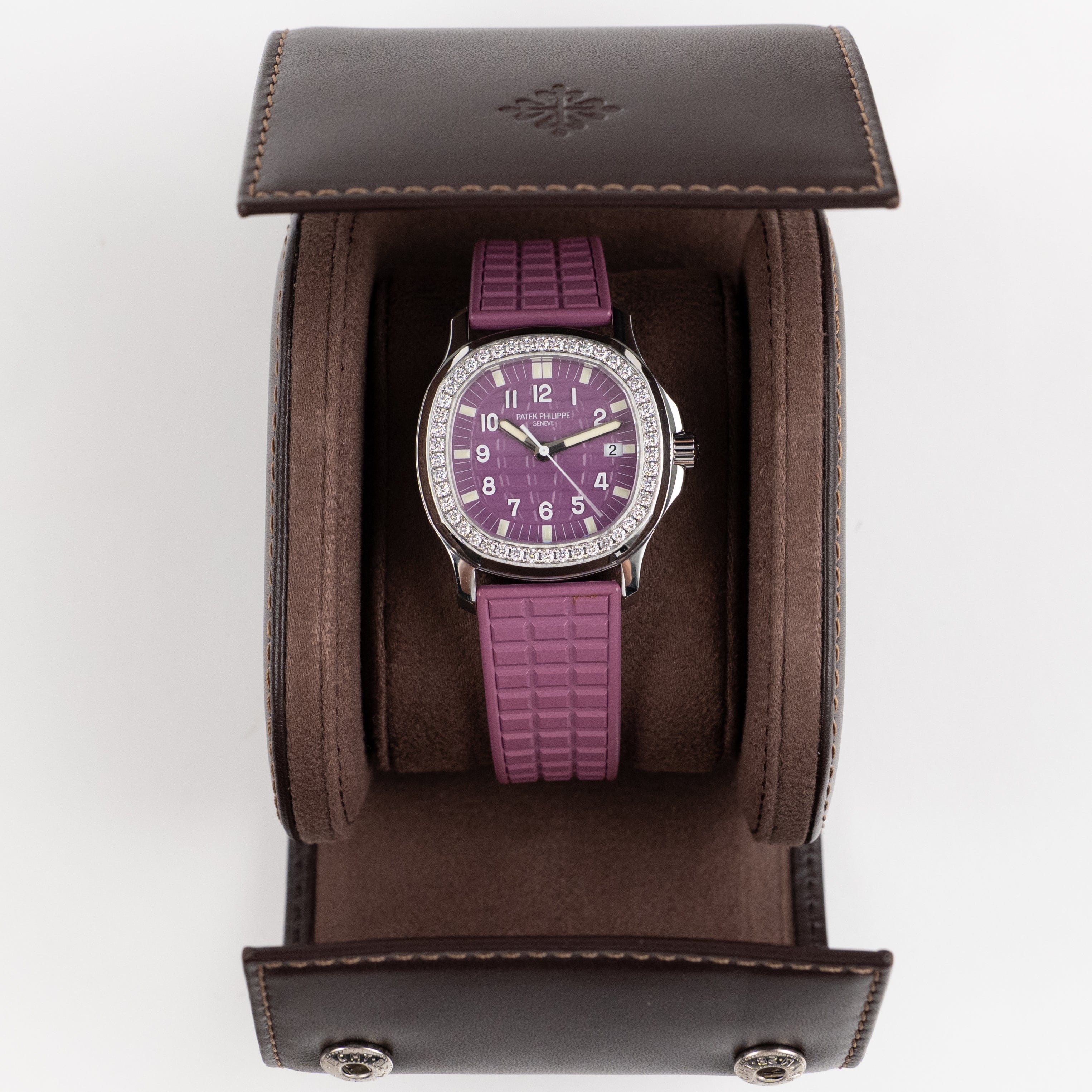 Patek Philippe Aquanaut Luce 5067A-016 'Ladies' Stainless Steel Pink Dial Diamond Bezel (2006)