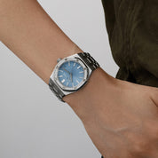 Audemars Piguet Royal Oak 15551ST.ZZ.1356ST.04 'Ladies' Stainless Steel Light Blue Dial Diamond Bezel (2024)