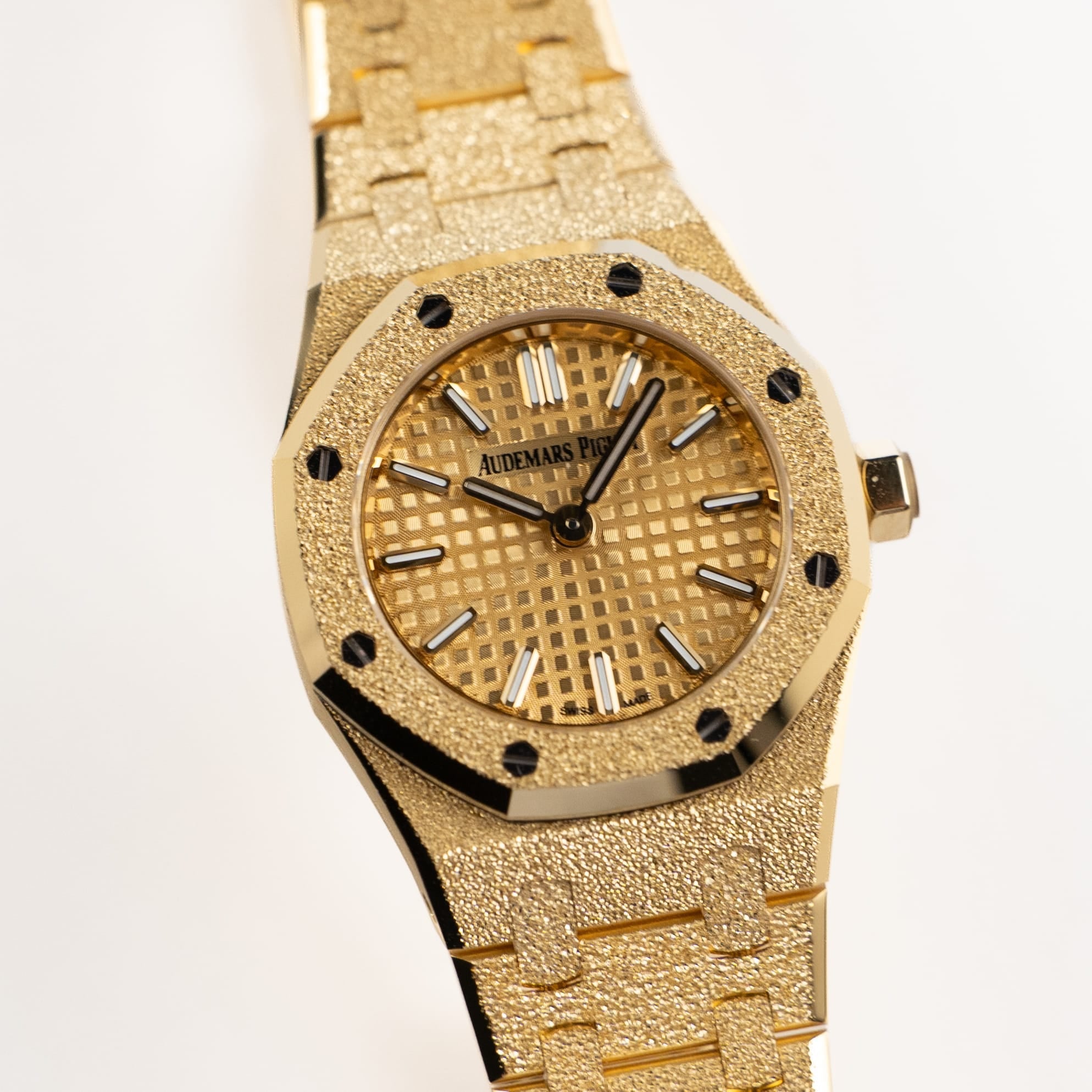 Audemars Piguet Royal Oak 67630BA.GG.1312BA.01 'Mini' Frosted Yellow Gold Quartz (2026)
