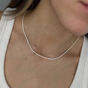 Elara 5.3 Carat Diamond Tennis Necklace in Yellow Gold