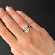Emerald-Cut Diamond Engagement Ring